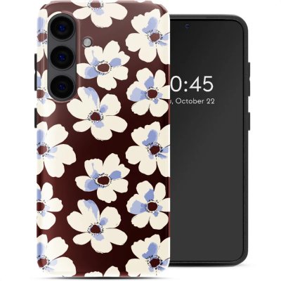 SELENCIA  Coque arri&egrave;re Vivid Samsung Galaxy S24 - Choco Flower Pop