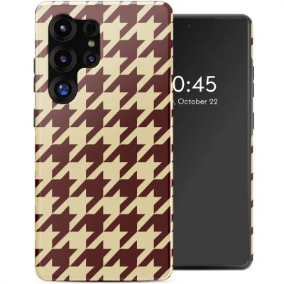 SELENCIA  Coque arri&egrave;re Vivid Samsung Galaxy S25 Ultra - Pied-de-Poule