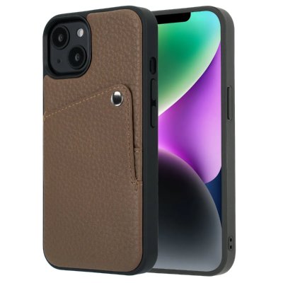 SELENCIA  Coque Riva avec porte-cartes Apple iPhone 14 / 13 - Mocha Brown