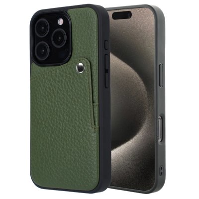 SELENCIA  Coque Riva avec porte-cartes Apple iPhone 15 Pro - Sage Green