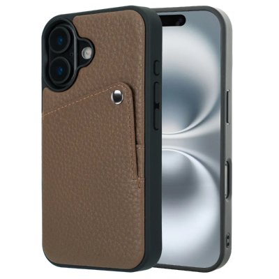 SELENCIA  Coque Riva avec porte-cartes Apple iPhone 16 - Mocha Brown