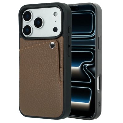 SELENCIA  Coque Riva avec porte-cartes Apple iPhone 17 Pro Max - Mocha Brown