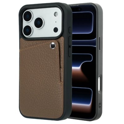 SELENCIA  Coque Riva avec porte-cartes Apple iPhone 17 Pro - Mocha Brown