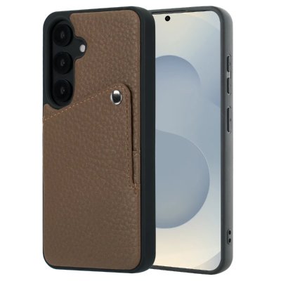 SELENCIA  Coque Riva avec porte-cartes Samsung Galaxy S25 / S24 - Mocha Brown