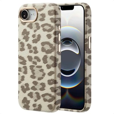 SELENCIA  Coque Sabi imprim&eacute; panth&egrave;re avec MagSafe Apple iPhone 16e - Soft Ivory
