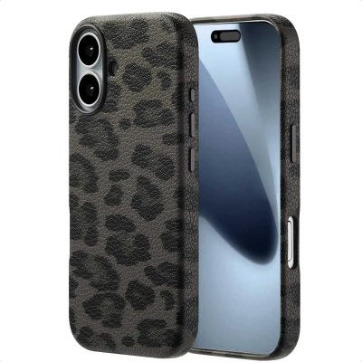 SELENCIA  Coque Sabi imprim&eacute; panth&egrave;re avec MagSafe Apple iPhone 17 - Midnight Black