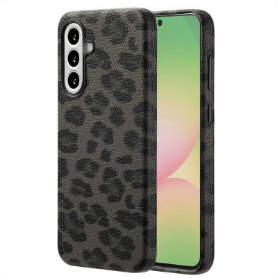 SELENCIA  Coque Sabi imprim&eacute; panth&egrave;re avec MagSafe Samsung Galaxy A56 - Midnight Black