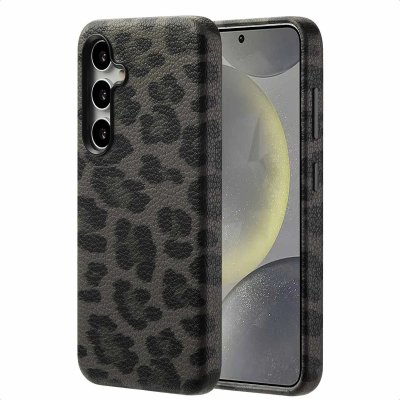 SELENCIA  Coque Sabi imprim&eacute; panth&egrave;re avec MagSafe Samsung Galaxy S24 - Midnight Black