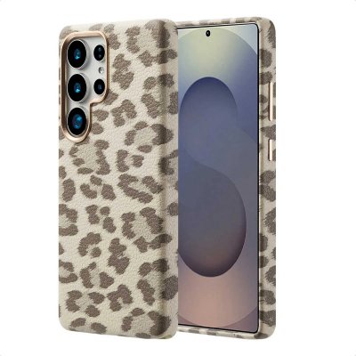 SELENCIA  Coque Sabi imprim&eacute; panth&egrave;re avec MagSafe Samsung Galaxy S25 Ultra - Soft Ivory