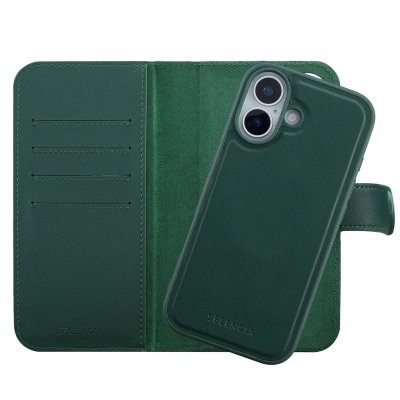 SELENCIA  &Eacute;tui portefeuille amovible Olyn avec MagSafe Apple iPhone 17 - Vert