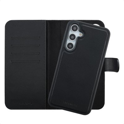 SELENCIA  &Eacute;tui portefeuille amovible Olyn avec MagSafe Samsung Galaxy A35 / A55 - Noir