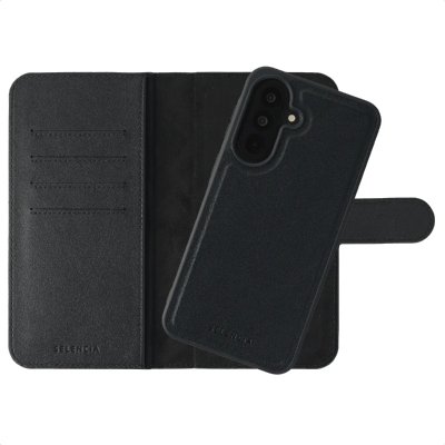 SELENCIA  &Eacute;tui portefeuille amovible Olyn avec MagSafe Samsung Galaxy A37 (5G) - Noir