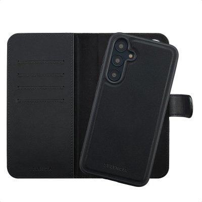 SELENCIA  &Eacute;tui portefeuille amovible Olyn avec MagSafe Samsung Galaxy A55 - Noir
