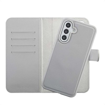 SELENCIA  &Eacute;tui portefeuille amovible Olyn avec MagSafe Samsung Galaxy A56 - Gris