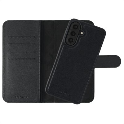 SELENCIA  &Eacute;tui portefeuille amovible Olyn avec MagSafe Samsung Galaxy A57 (5G) - Noir