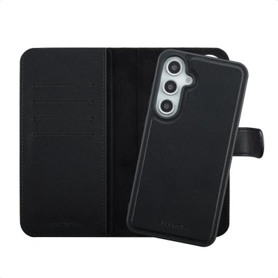 SELENCIA  &Eacute;tui portefeuille amovible Olyn avec MagSafe Samsung Galaxy S24 FE - Noir