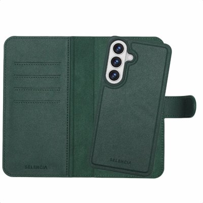 SELENCIA  &Eacute;tui portefeuille amovible Olyn avec MagSafe Samsung Galaxy S26 Plus - Vert