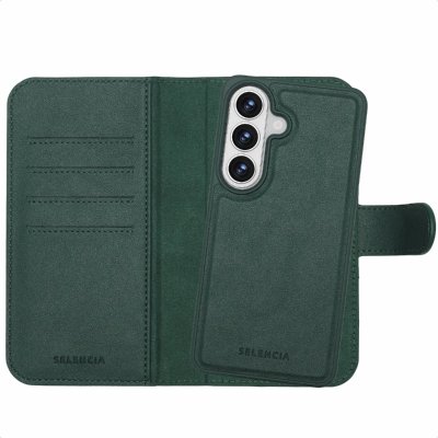 SELENCIA  &Eacute;tui portefeuille amovible Olyn avec MagSafe Samsung Galaxy S26 - Vert