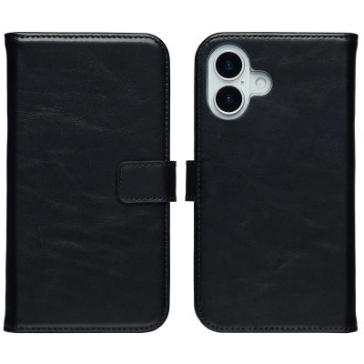 SELENCIA  &Eacute;tui portefeuille en cuir v&eacute;ritable Apple iPhone 17 - Noir