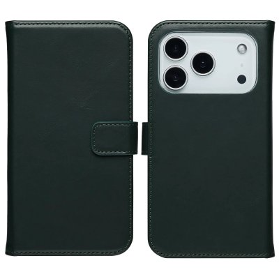 SELENCIA  &Eacute;tui portefeuille en cuir v&eacute;ritable Apple iPhone 17 Pro Max - Vert