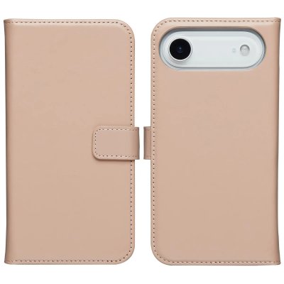 SELENCIA  &Eacute;tui portefeuille en cuir v&eacute;ritable Apple iPhone Air - Dusty Pink