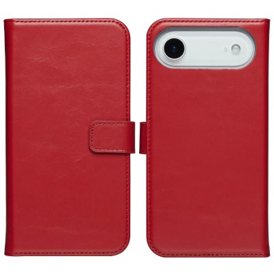 SELENCIA  &Eacute;tui portefeuille en cuir v&eacute;ritable Apple iPhone Air - Rouge