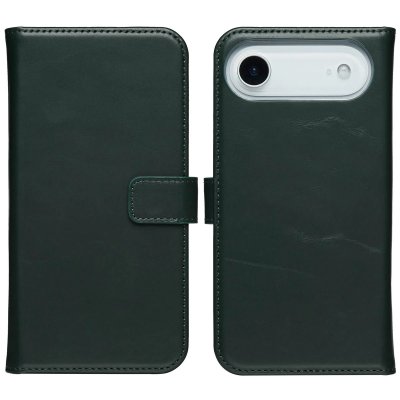 SELENCIA  &Eacute;tui portefeuille en cuir v&eacute;ritable Apple iPhone Air - Vert