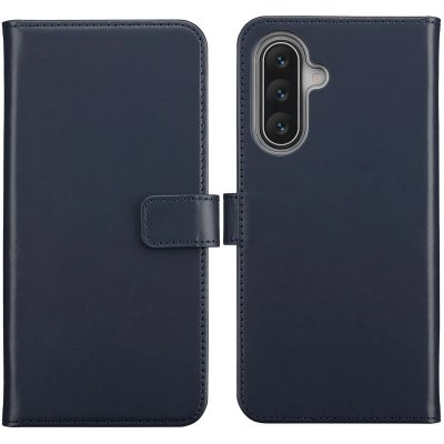 SELENCIA  &Eacute;tui portefeuille en cuir v&eacute;ritable Samsung Galaxy A17 - Bleu