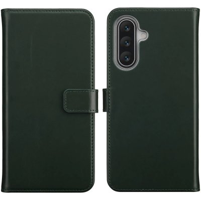 SELENCIA  &Eacute;tui portefeuille en cuir v&eacute;ritable Samsung Galaxy A17 - Vert