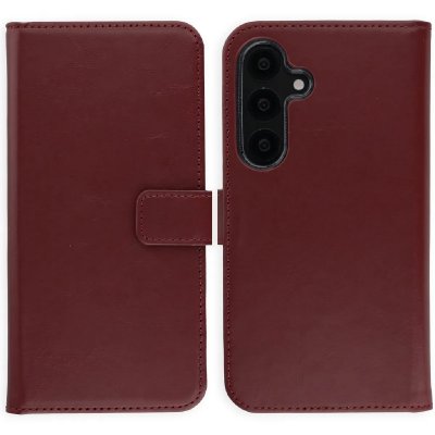 SELENCIA  &Eacute;tui portefeuille en cuir v&eacute;ritable Samsung Galaxy S25 - Burgundy