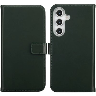 SELENCIA  &Eacute;tui portefeuille en cuir v&eacute;ritable Samsung Galaxy S25 FE - Vert