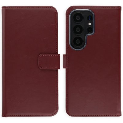 SELENCIA  &Eacute;tui portefeuille en cuir v&eacute;ritable Samsung Galaxy S26 Ultra - Burgundy