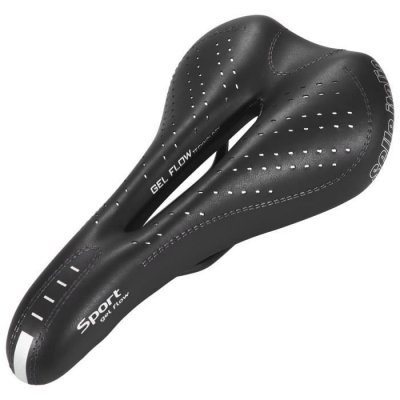 SELLE ITALIA Selle  Sport Gel Flow - Noir} - S2 - 140mm Wide, Noir}