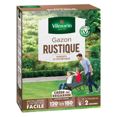 VILMORIN Semences de gazon rustique - 3 kg