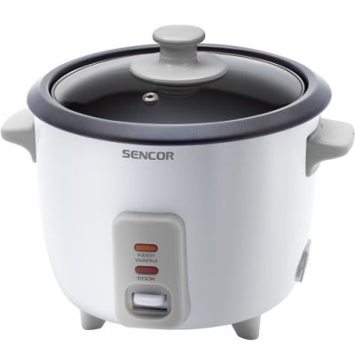 SENCOR  Cuiseur &agrave; Riz avec Voyants Lumineux, 300 W, Blanc SRM 0600WH