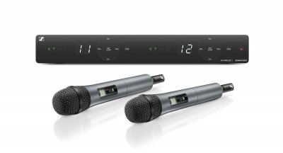 SENNHEISER  XSW 1-825 DUAL-B - Ensemble vocal double sans fil, gamme fr&eacute;quence B