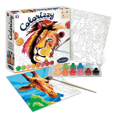 SentoSph&egrave;re- Giraffe COLORIZZY-Savane, 4500, Ensemble de 17 pi&egrave;ces