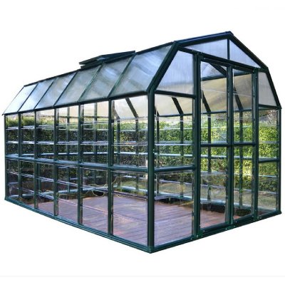 PALRAM Serre de jardin Grand Gardener 10.3m&sup2; Verte - -canopia