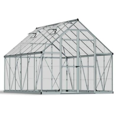 PALRAM Serre de jardin Octave 9m&sup2; Argent - -canopia