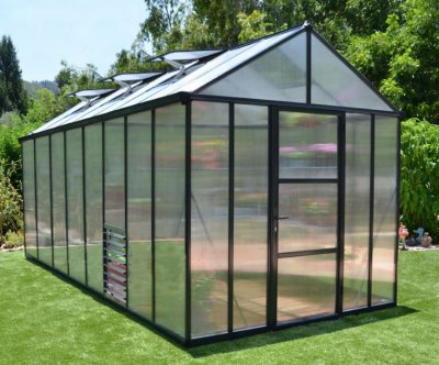 PALRAM Serre polycarbonate Glory anthracite 11.40 m&sup2; -  Canopia