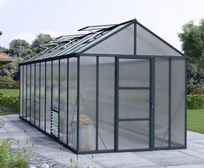PALRAM Serre polycarbonate Glory anthracite 14.20 m&sup2; -  Canopia