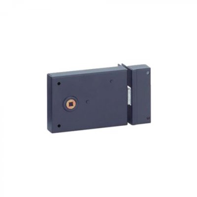 THIRARD Serrure bec de cane r&eacute;versible horizontale noir &eacute;poxy 110x80 mm C6 - 000110
