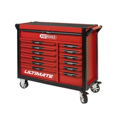 KS TOOLS Servante  Ultimate - Rouge - 13 tiroirs - 809.0013
