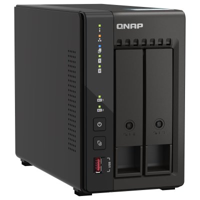 QNAP Serveur NAS  TS-253E-8G 2 baies 2.5+3.5'' SATA 6Gb/s 3Gb/s
