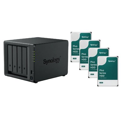 SYNOLOGY Serveur NAS  DS925+ (32Go RAM) avec 4x 8To HAT PLUS