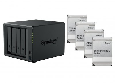 SYNOLOGY Serveur NAS  DS925+ (4Go RAM) avec 4x 16To HAT Enterprise