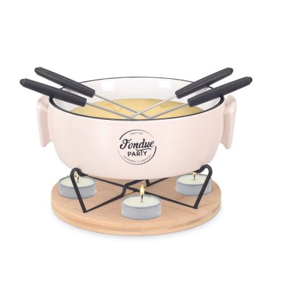 COOK CONCEPT Service &agrave; fondue &agrave; la bougie 4 personnes