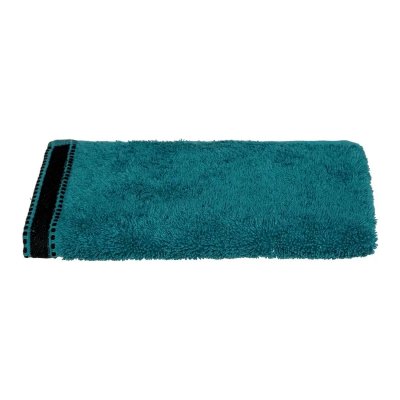 ATMOSPHERA Serviette d'invit&eacute; ""joia"" 30x50cm bleu canard
