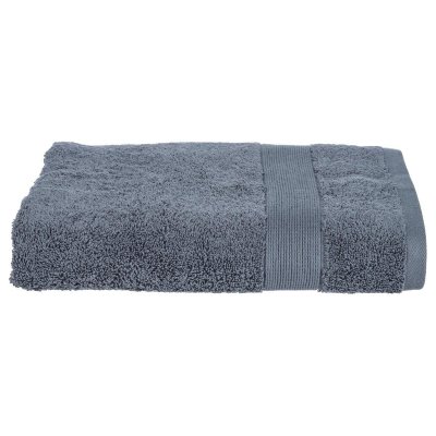 PARIS PRIX Serviette de douche en coton - 70 x 130 - Gris