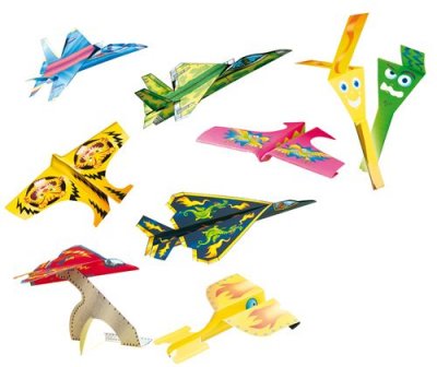 SES CREATIVE  avions pliants 16 pi&egrave;ces